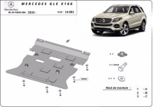 Ocelový kryt motoru Mercedes GL X166 (2015-2019)
