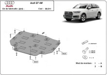 Ocelový kryt převodovky Audi Q7 (2015-2026)