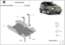 Ocelový kryt diferenciálu	 Fiat Panda 4x4 (2003-2012)