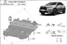 Ocelový kryt motoru Citroen DS7 Crossback (2017-2026)