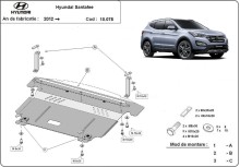 Ocelový kryt motoru Hyundai Santa Fe (2012-2018)