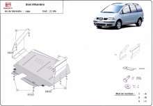 Ocelový kryt motoru Seat Alhambra (1999-2010)