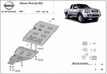Ocelový kryt převodovky Nissan Pick Up (1997-2017)
