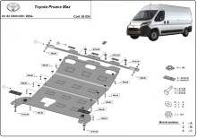 Ocelový kryt motoru Toyota Proace Max (2024-2026)
