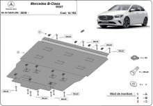 Ocelový kryt motoru Mercedes B-Class W247 (2018-2026)