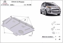 Ocelový kryt motoru Citroen C3 Picasso (2009-2017)