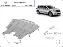Ocelový kryt motoru Dacia Logan MCV (2012-2020)