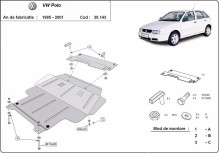 Ocelový kryt motoru Volkswagen Polo - 6N, 6N1, 6K, Classic, Variant (1995-1999)