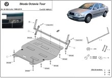 Hliníkový kryt motoru Skoda Octavia (1998-2010)