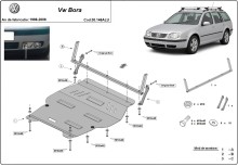 Hliníkový kryt motoru Volkswagen Bora (1998-2006)