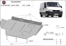 Ocelový kryt motoru Fiat Ducato (1994-2006)