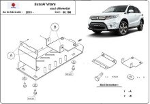 Ocelový kryt diferenciálu	 Suzuki Vitara (2015-2026)