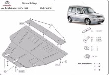 Ocelový kryt motoru Citroen Berlingo (1997-2008)