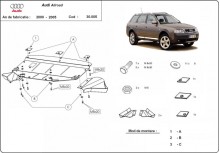 Ocelový kryt motoru Audi Allroad A6 (2000-2005)
