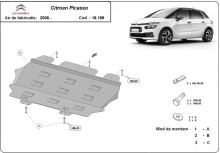Ocelový kryt motoru Citroen C4 Picasso (2008-2013)