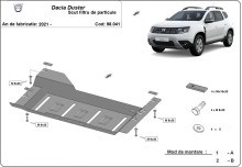 Ocelový kryt DPF Dacia Duster (2021-2024)