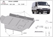 Ocelový kryt motoru Citroen Jumper (1995-2006)