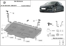 Hliníkový kryt motoru Volkswagen Scirocco (2008-2017)