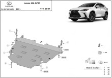 Hliníkový kryt motoru Lexus NX (2021-2026)