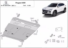 Ocelový kryt motoru Peugeot 4008 (2012-2017)