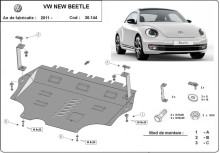 Ocelový kryt motoru Volkswagen New Beetle (2011-2026)