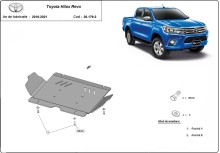 Ocelový kryt motoru Toyota Hilux Revo (2016-2026)