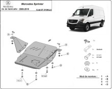 Hliníkový kryt motoru Mercedes Sprinter (2006-2018)