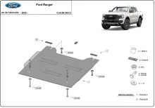 Ocelový kryt reduktoru Ford Ranger (2023-2026)