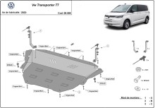 Ocelový kryt motoru Volkswagen Transporter T7 Van (2023-2026)