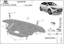 Ocelový kryt motoru Hyundai i20 (2015-2020)