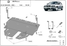 Ocelový kryt motoru Volkswagen Pointer (2004-2026)