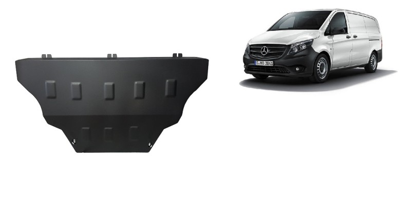 Ocelový kryt motoru Mercedes V-Classe W447, 4x2, 1.6 D (2014-2026)