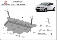 Ocelový kryt motoru Seat Leon - Automatická převodovka (2012-2021)