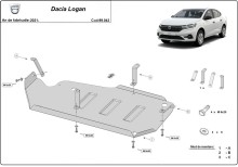 Ocelový kryt palivové nádrže Dacia Logan III (2021-2026)