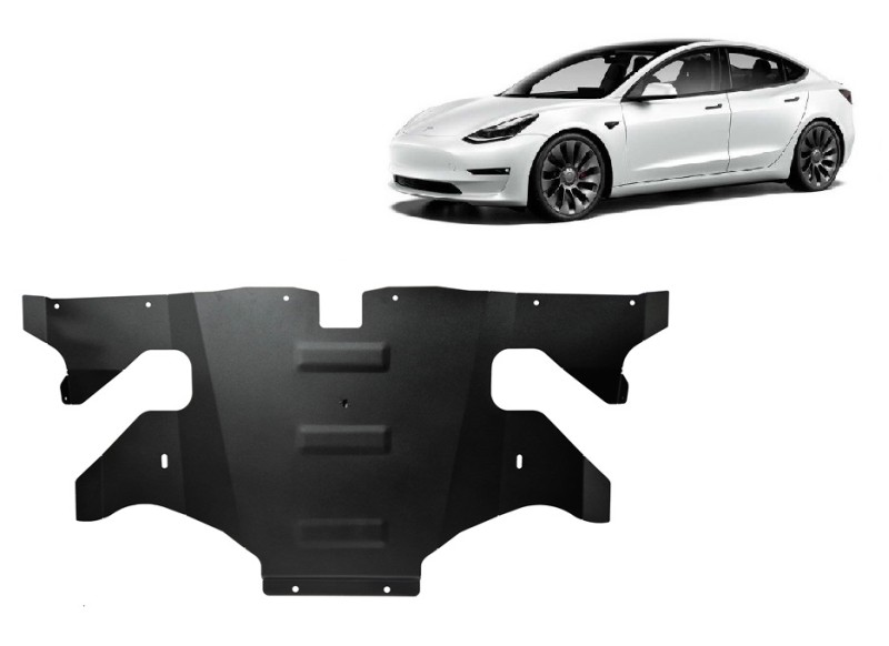 Ocelový kryt zadního elektromotoru Tesla Model Y AWD (2020-2023)