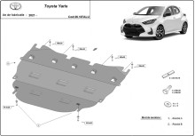 Hliníkový kryt motoru Toyota Yaris (2021-2026)
