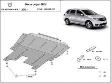 Hliníkový kryt motoru Dacia Logan (2012-2020)