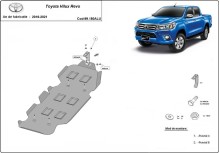 Hliníkový kryt palivové nádrže Toyota Hilux Revo (2016-2021)