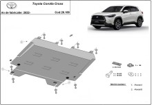 Ocelový kryt motoru Toyota Corolla Cross (2022-2026)