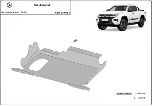 Ocelový kryt motoru Volkswagen Amarok (2022-2026)