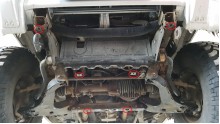Ocelový kryt motoru Mitsubishi Pajero 3 (V60, V70) (1999-2007)
