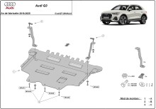 Hliníkový kryt motoru Audi Q3 (2018-2025)