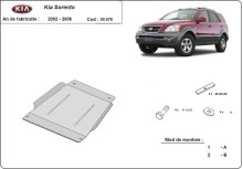 Ocelový kryt převodovky Kia Sorento (2002-2006)