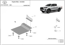 Ocelový kryt senzoru DPF Toyota Hilux (2021-2026)