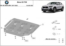 Ocelový kryt motoru BMW X2 F39 (2017-2022)