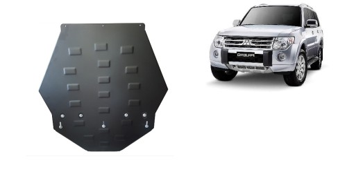 Ocelový kryt převodovky Mitsubishi Pajero 4 (V80, V90) (2007-2021)