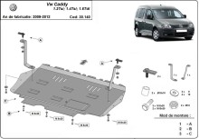 Ocelový kryt motoru Volkswagen Caddy (2010-2012)