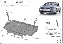 Ocelový kryt motoru VW Golf 6 (2008-2012)