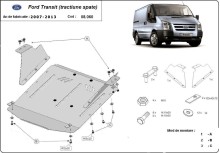 Ocelový kryt motoru Ford Transit - RWD (2007-2013)