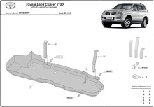 Ocelový kryt palivové nádrže Toyota Land Cruiser J120 - pouze pro 5-dveřovou verzi (2002-2009)